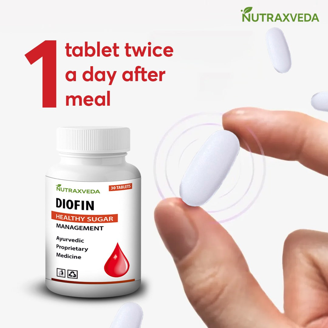 Diofin Tablet Nutraxveda Diofin Tablet Healthy sugar Management