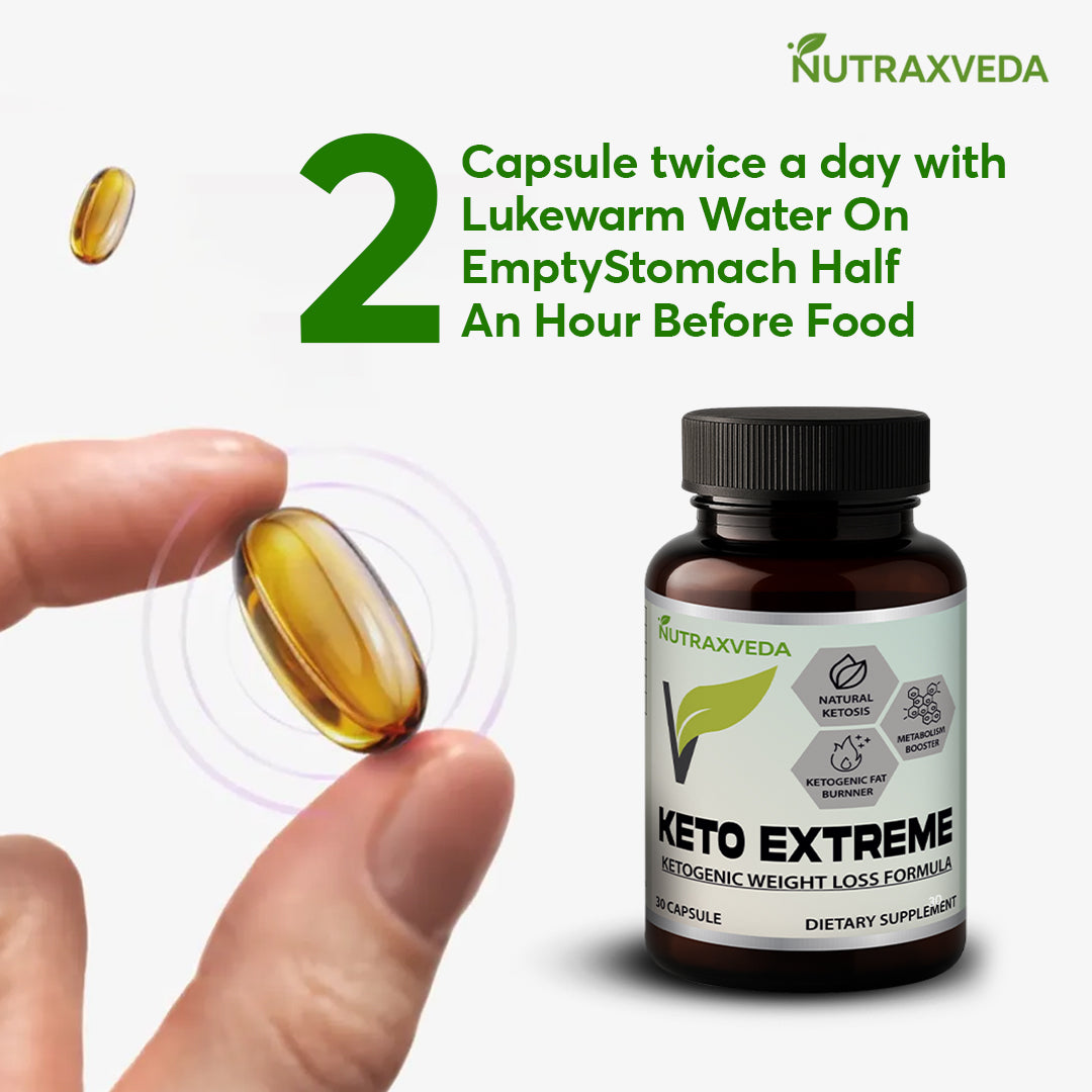 Keto extreme capsule Nutraxveda keto extreme capsules weight management