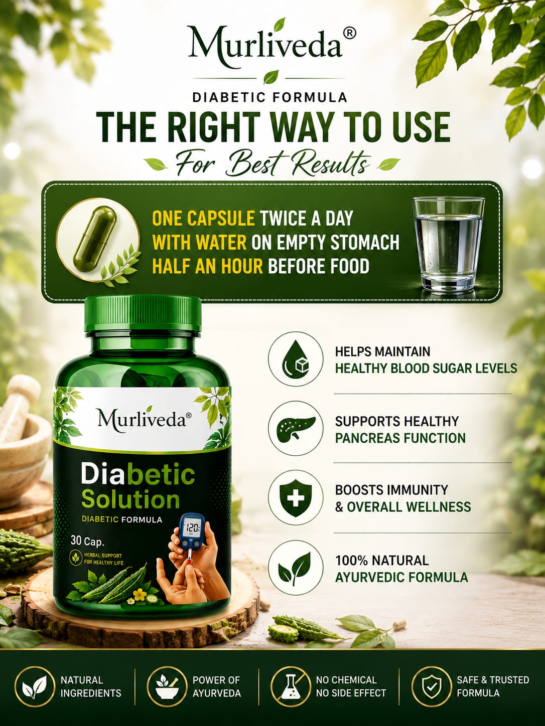 Diabetic solution capsule Murliveda Diabetic solution