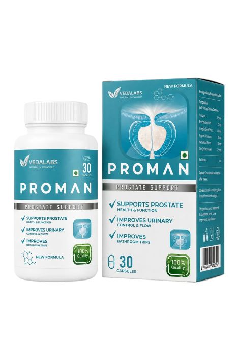 Proman prostate support Prostate & Urinary Wellness Support – Nutraceutical Capsule Vedalabs Proman prostate support capsule
