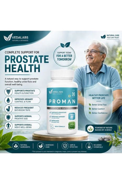 Proman prostate support Prostate & Urinary Wellness Support – Nutraceutical Capsule Vedalabs Proman prostate support capsule