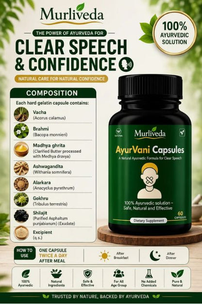 Ayurvani Capsule for Clear Speech
