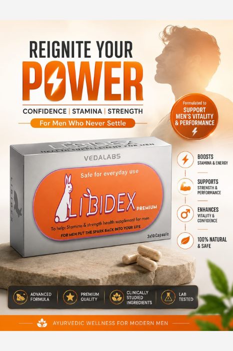 Libidex Men’s Vitality, Stamina & Performance Support – Libidex Ayurvedic Capsule