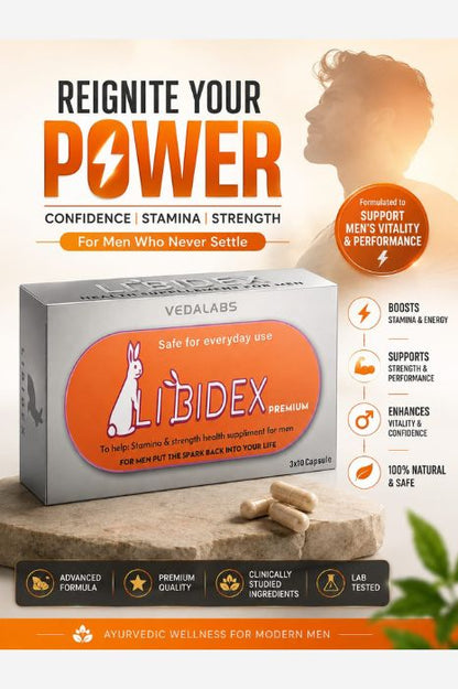 Libidex Men’s Vitality, Stamina & Performance Support – Libidex Ayurvedic Capsule