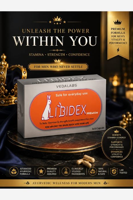 Libidex Men’s Vitality, Stamina & Performance Support – Libidex Ayurvedic Capsule
