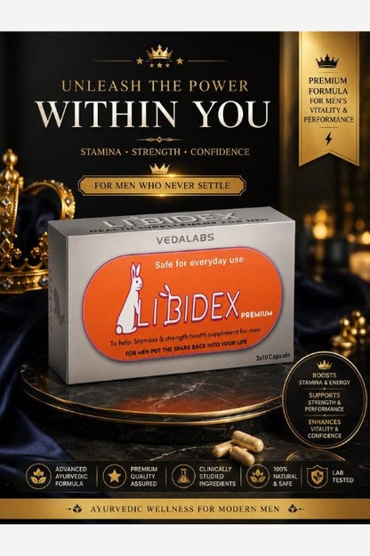 Libidex Men’s Vitality, Stamina & Performance Support – Libidex Ayurvedic Capsule