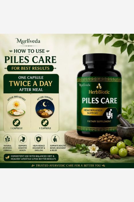 Murliveda HerbBiotics Piles Care Capsules