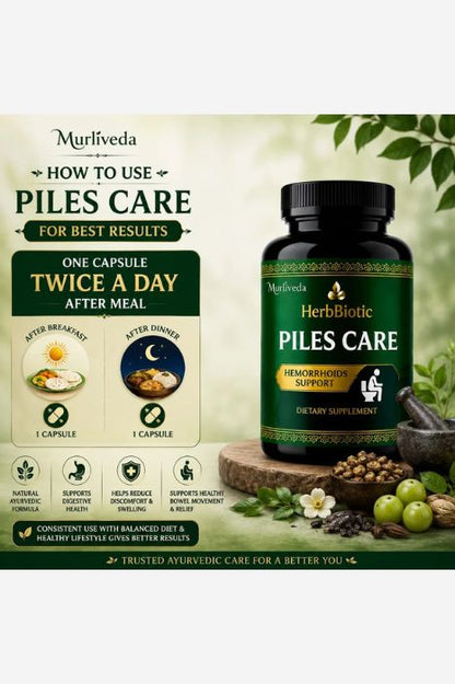 Murliveda HerbBiotics Piles Care Capsules