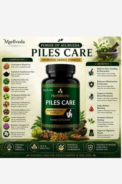 Murliveda HerbBiotics Piles Care Capsules