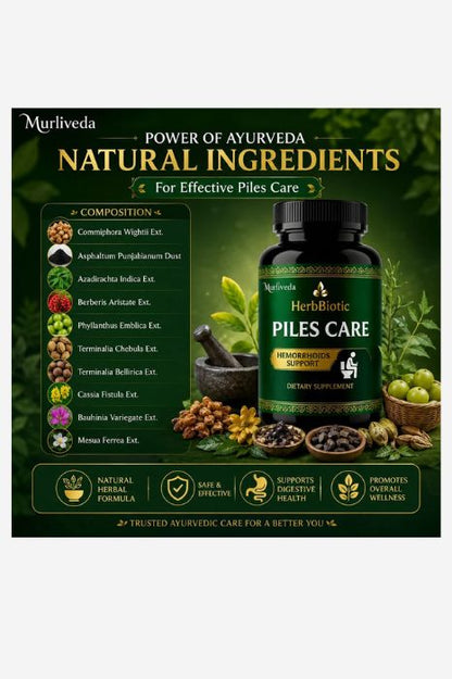 Murliveda HerbBiotics Piles Care Capsules