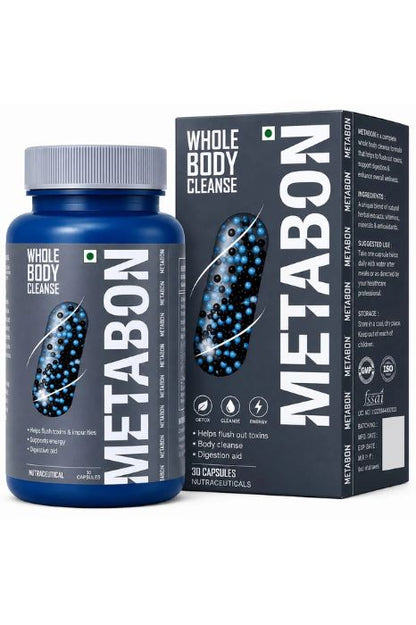 Metabon Detox Whole Body Cleanse & Detox Support – Nutraceutical Capsule Metabon