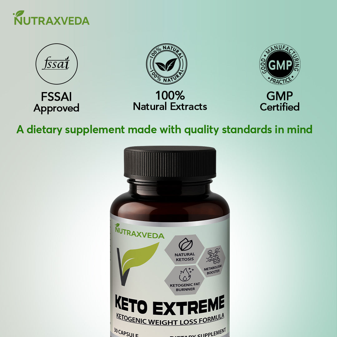 Keto extreme capsule Nutraxveda keto extreme capsules weight management