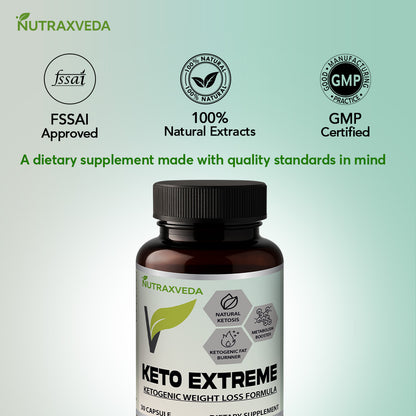 Keto extreme capsule Nutraxveda keto extreme capsules weight management