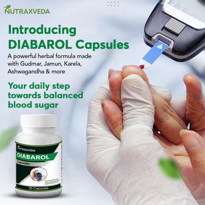 Nutraxveda Diabarol Capsules Nutraxveda Diabarol healthy sugar management