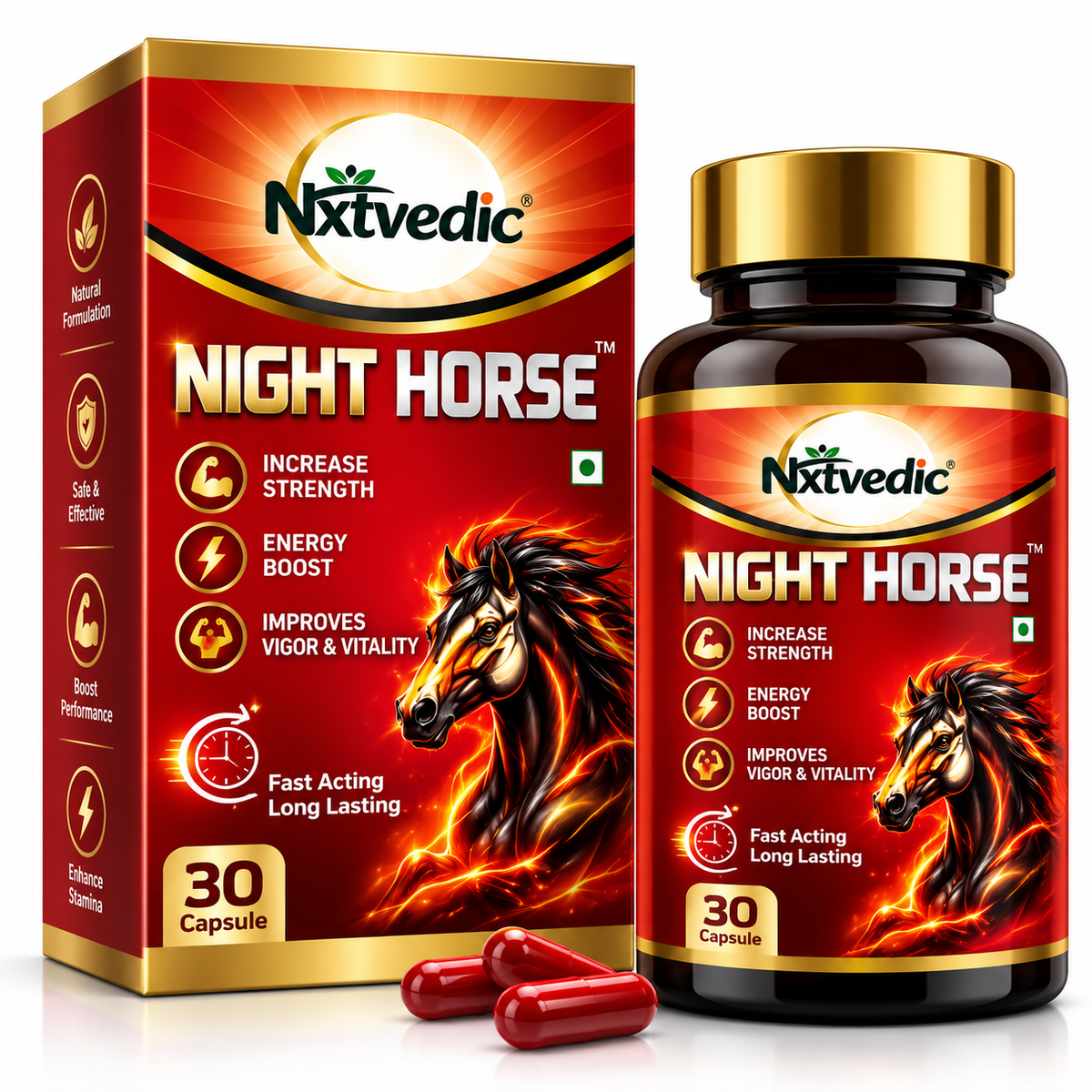 Night horse capsules Nxtvedic Night horse capsule