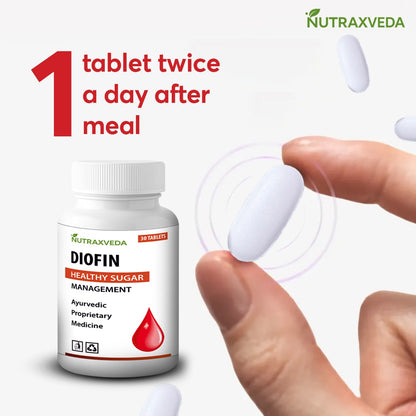 Diofin Tablet Nutraxveda Diofin Tablet Healthy sugar Management