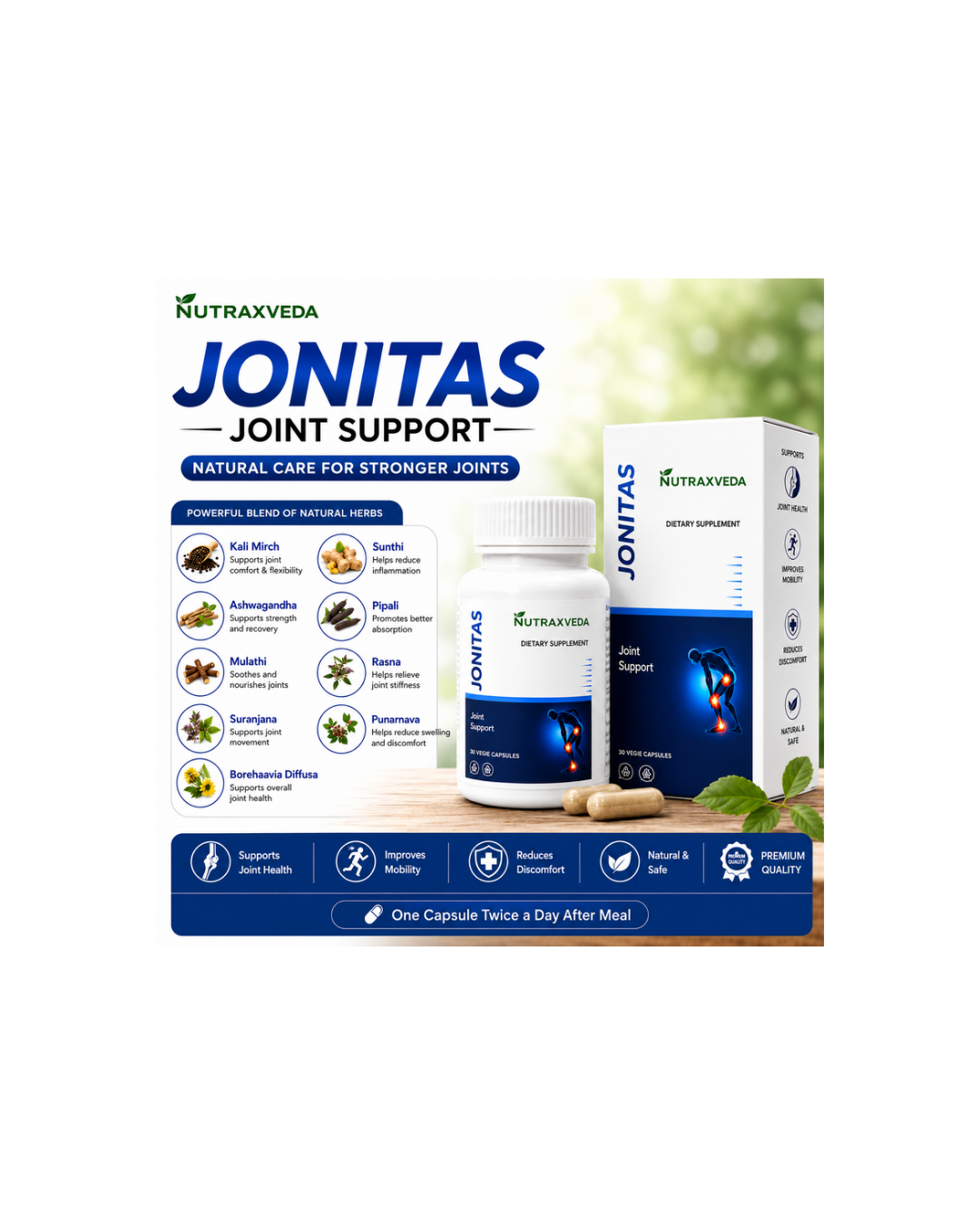 Nutraxveda Jonitas Joint support capsule Jonitas Joint support