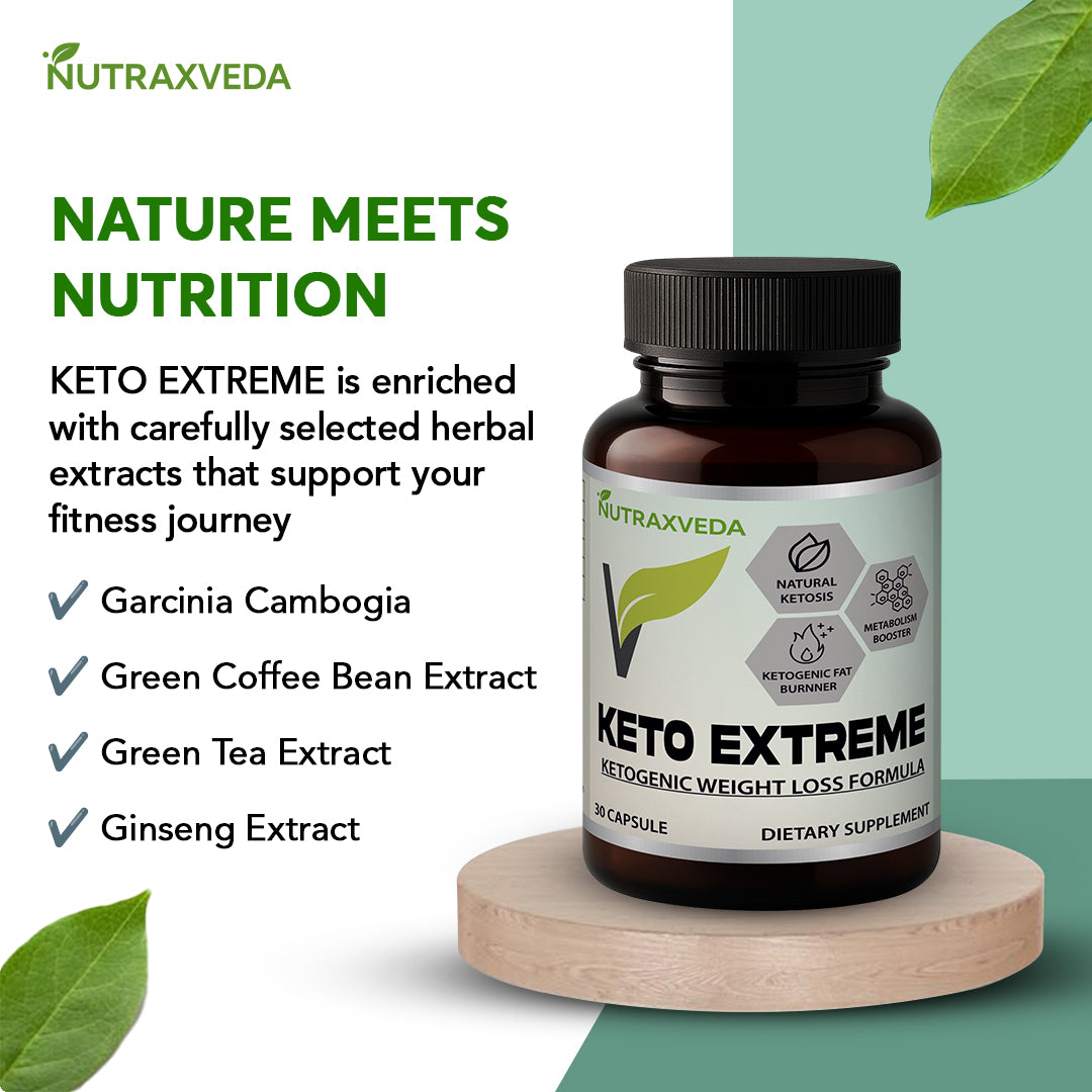 Keto extreme capsule Nutraxveda keto extreme capsules weight management