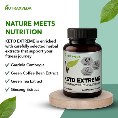 Keto extreme capsule Nutraxveda keto extreme capsules weight management