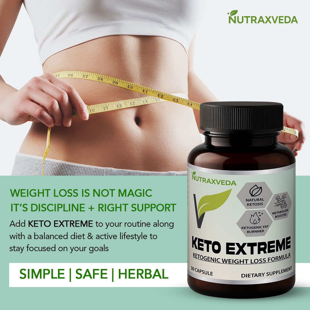 Keto extreme capsule Nutraxveda keto extreme capsules weight management
