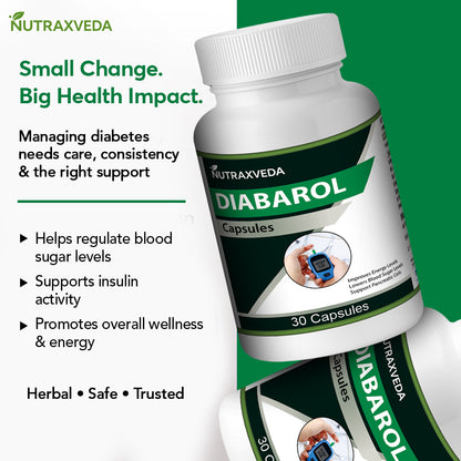 Nutraxveda Diabarol Capsules Nutraxveda Diabarol healthy sugar management