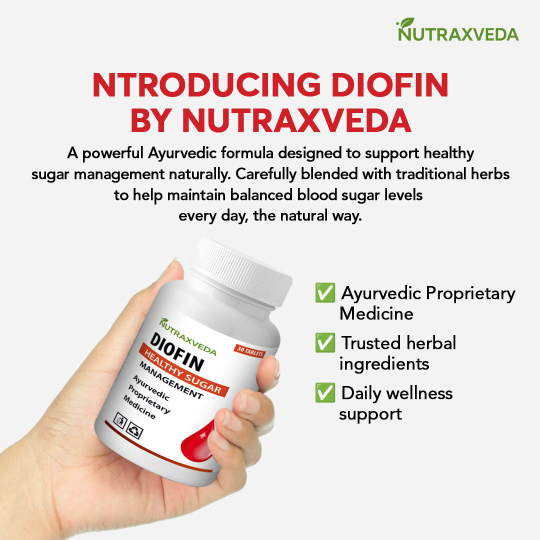 Diofin Tablet Nutraxveda Diofin Tablet Healthy sugar Management
