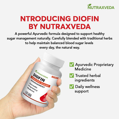 Diofin Tablet Nutraxveda Diofin Tablet Healthy sugar Management